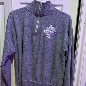 Grey Quarter-Zip Sweater